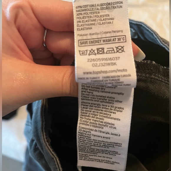 ! 2 for 20 ! TOPSHOP WASHED GRAY SKINNY HIGH WAISTED RIPPED JEANS JONI - Picture 8 of 9